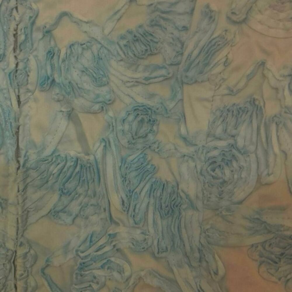 Samuel Dong Textured Full Zip Jacket Tiffany Blue… - image 4